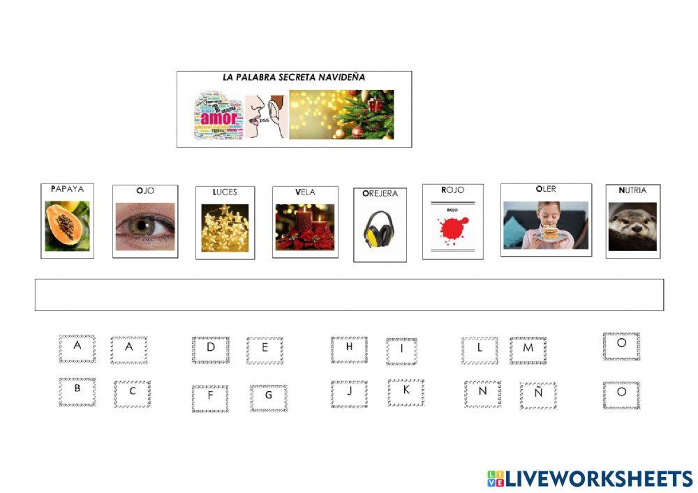 La palabra secreta navideña