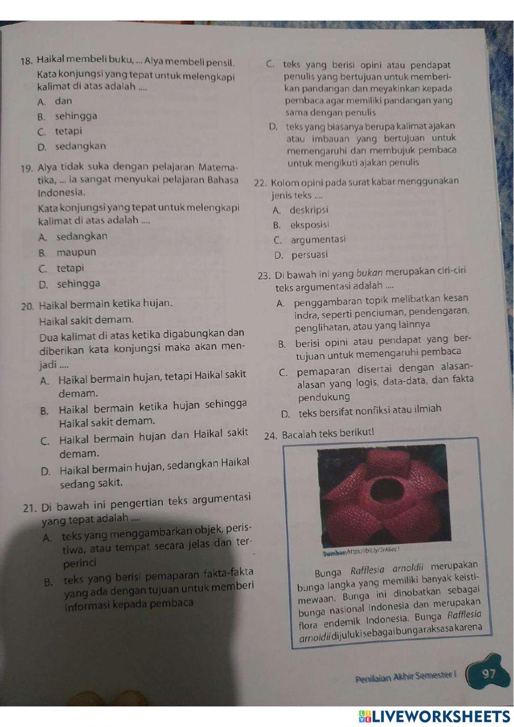 PAS bhs indonesia kelas 4