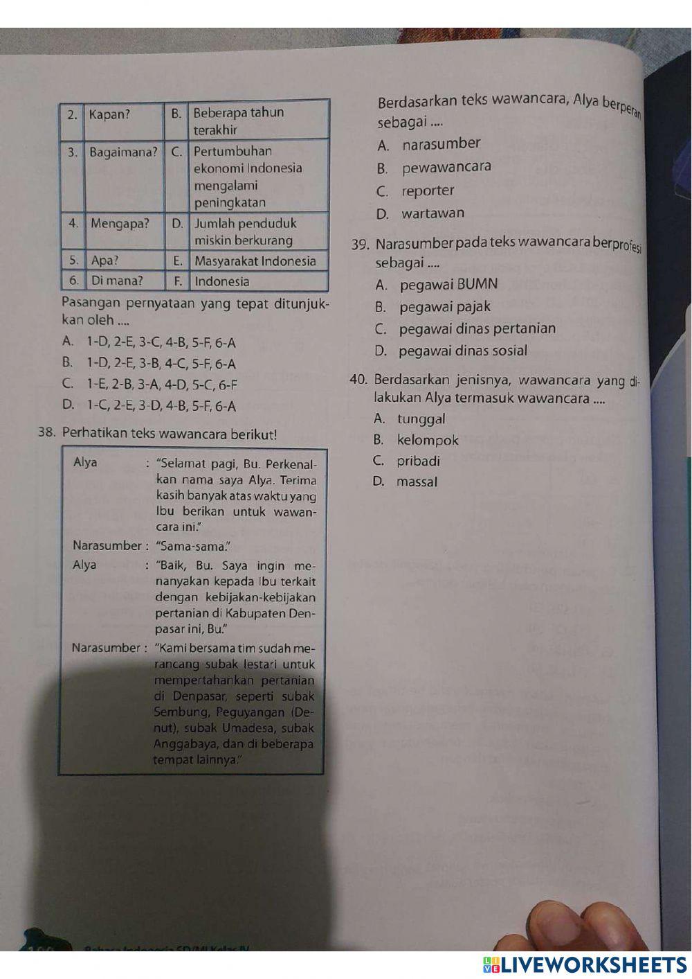 PAS bhs indonesia kelas 4