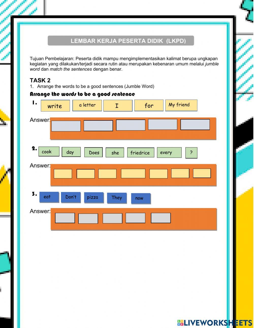 Simple present tense