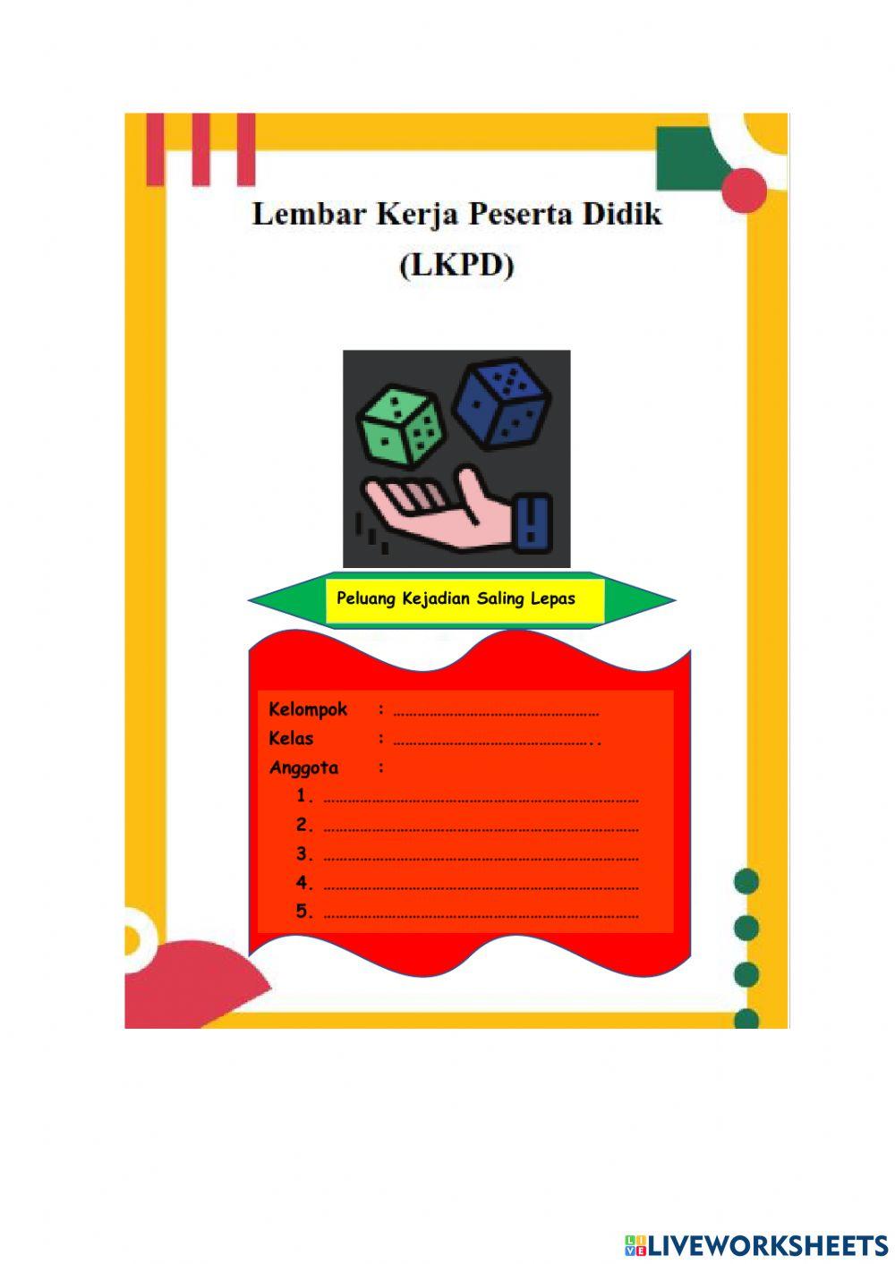 LKPD Peluang Kejadian Saling Lepas