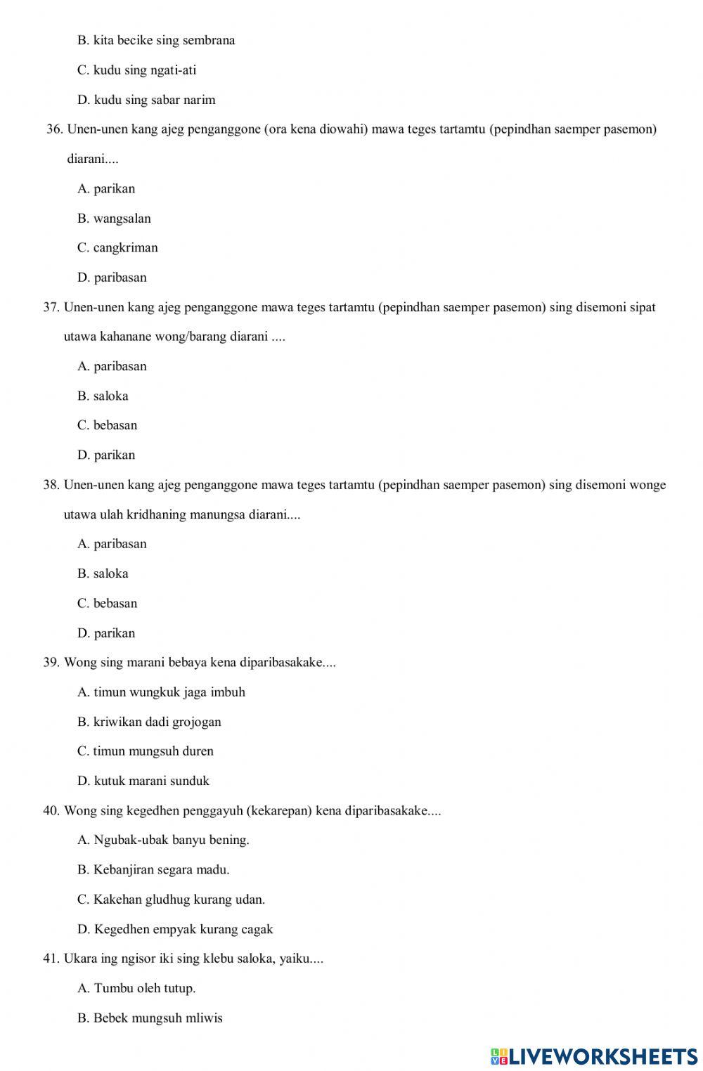 Pat 6 b jawa  nopember 2022