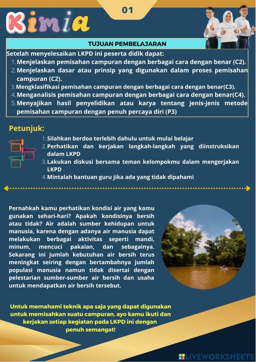 LKPD Pemisahan Campuran