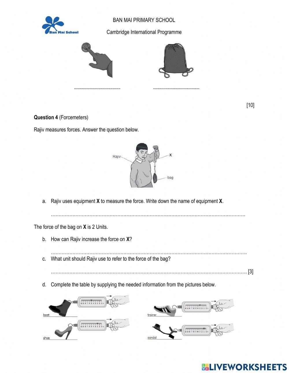 Revision final term i grade 3