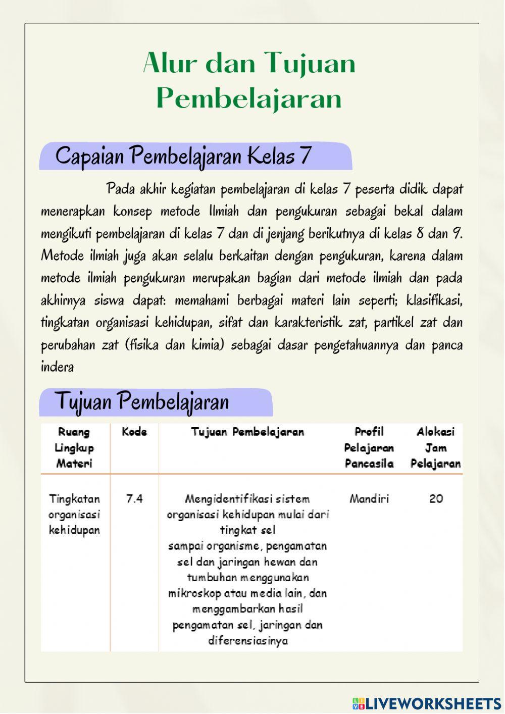 Sistem organisasi kehidupan