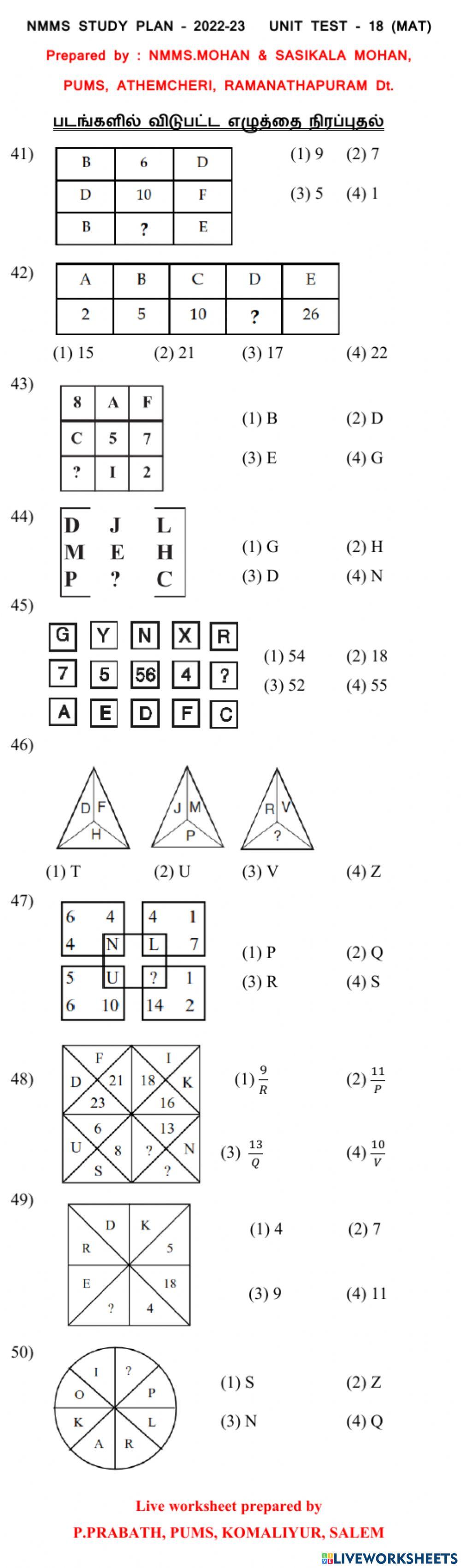 Missing letters in the figure