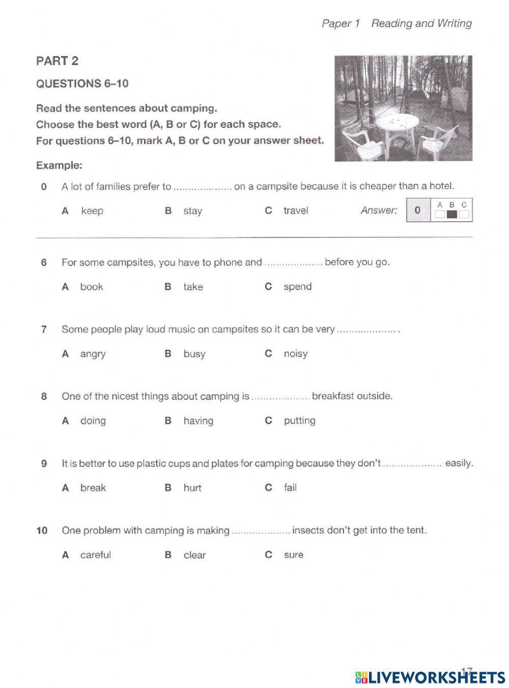 KET Reading & Writing Test 1 3040 Nguyen Minh