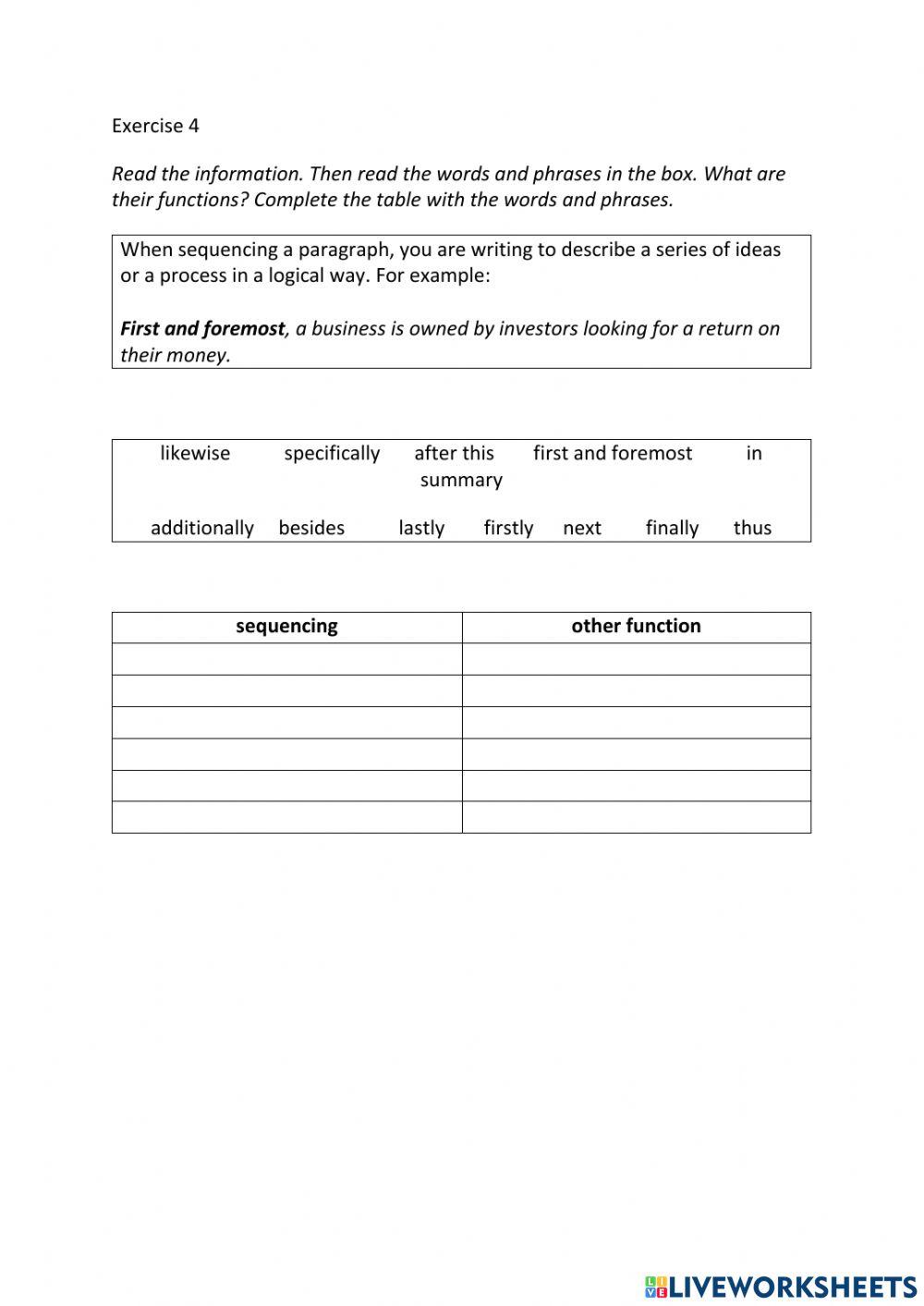 IE3, Unit 4, Writing, Exercise 4