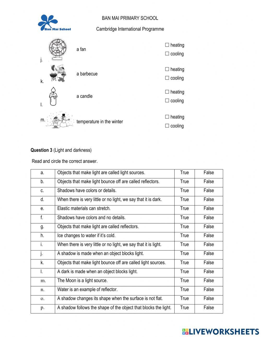 Revision for grade 2