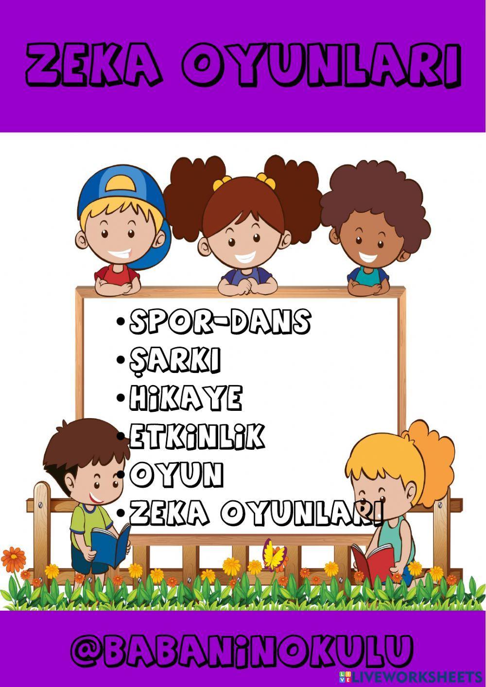 ZEKA OYUNLARI ZEKA OYUNLARI