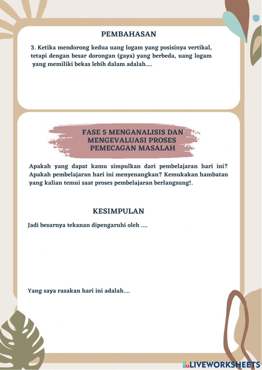 Lkpd tekanan zat padat