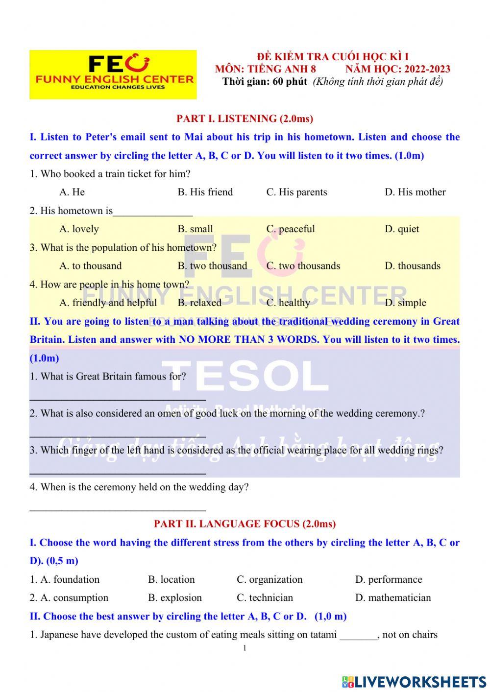 E.8-the first term test (test 2)