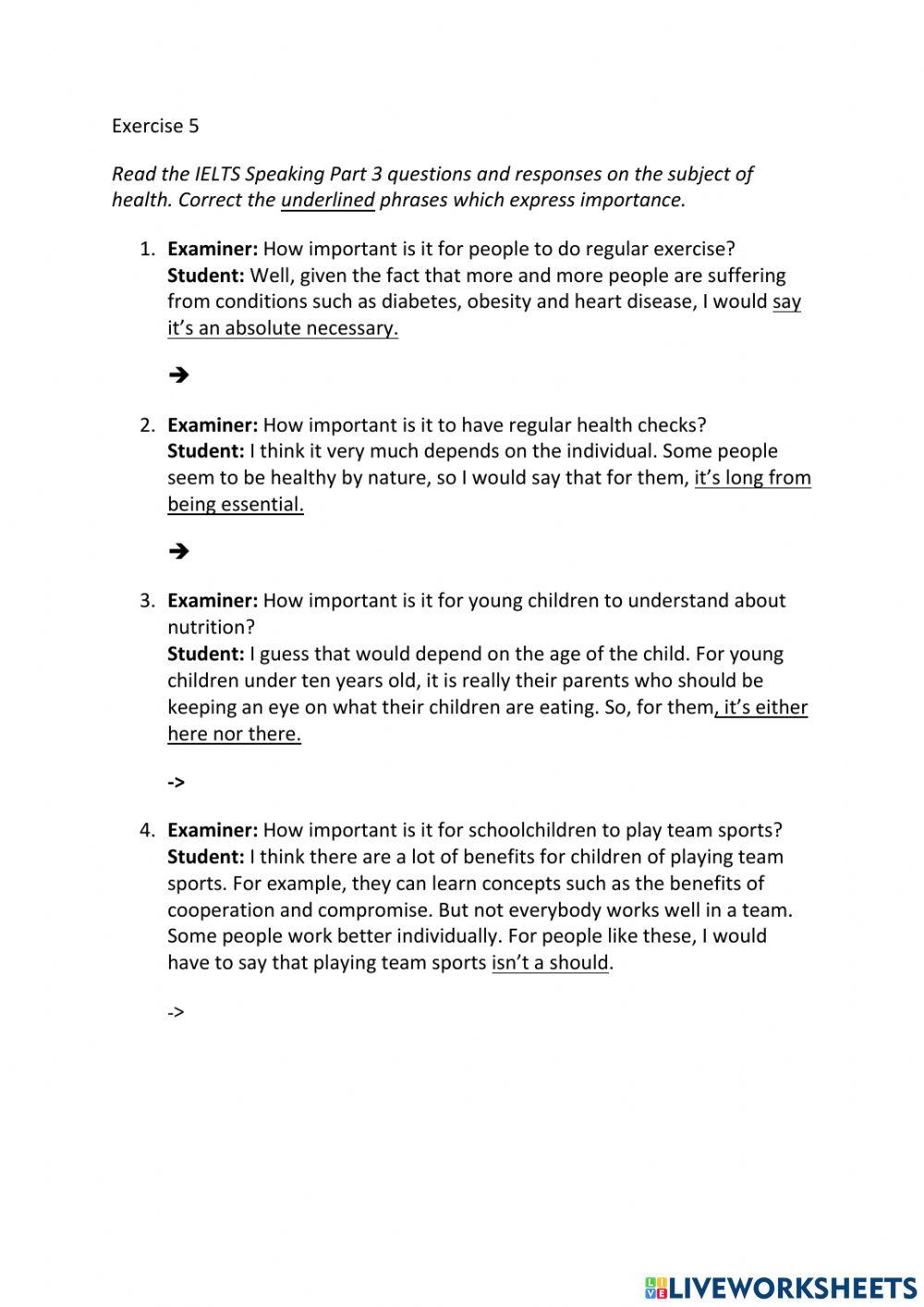 IE3, Unit 4, Speaking, Exercise 5