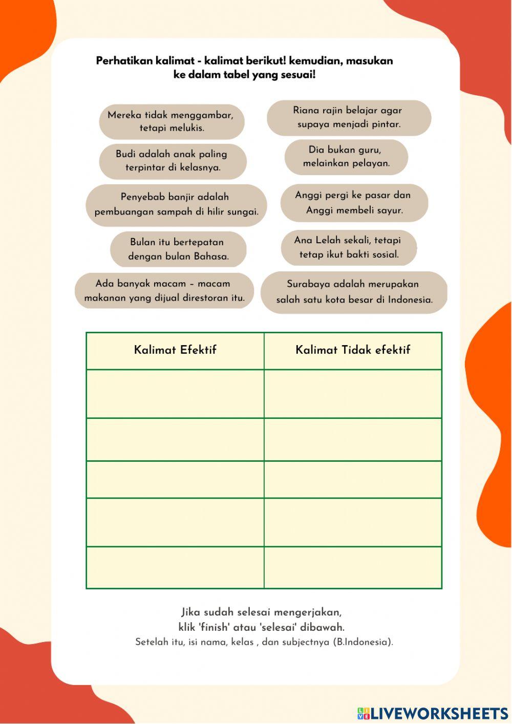 LKPD Bab 6 Bahasa Indonesia