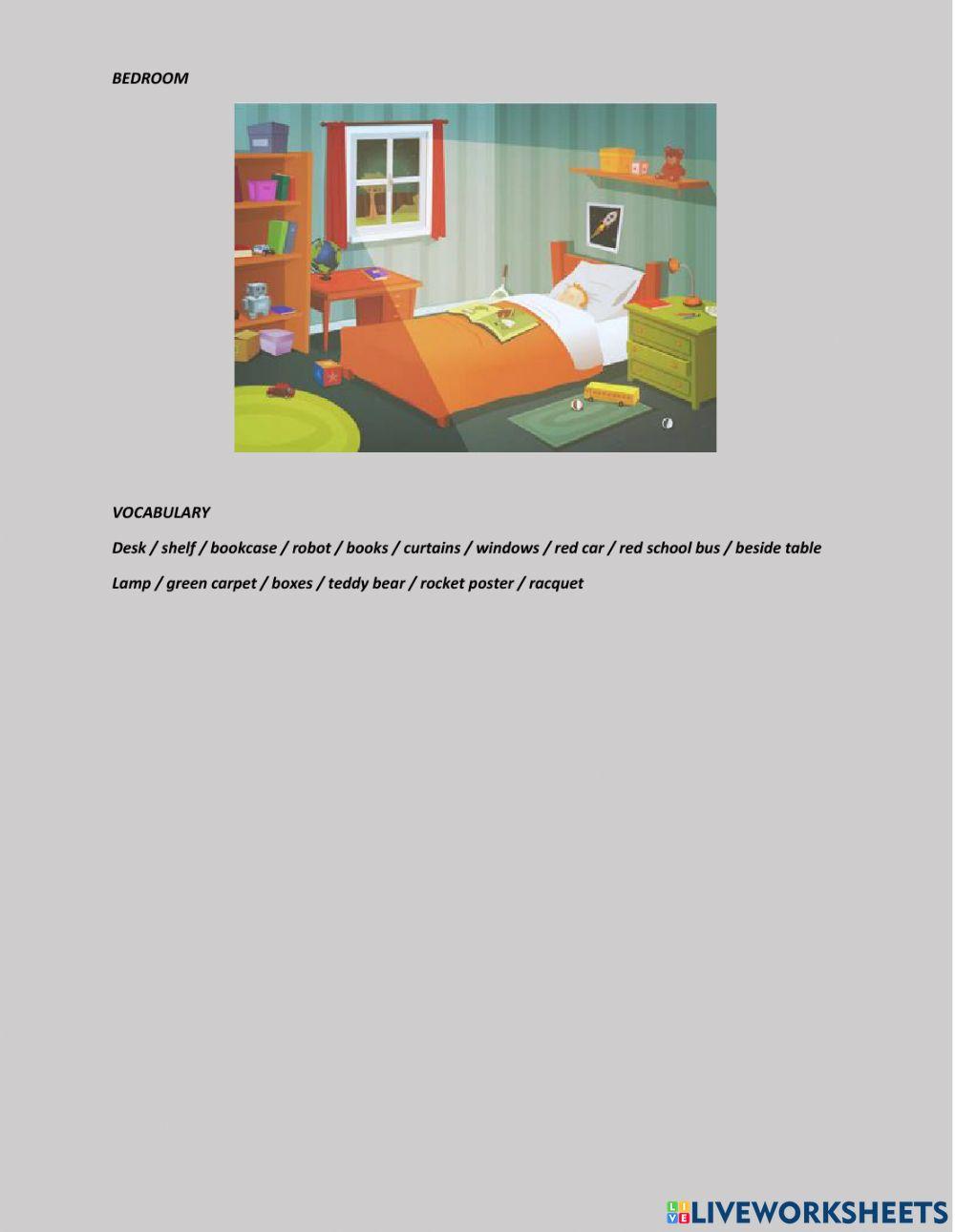 There is and there are parts of the house