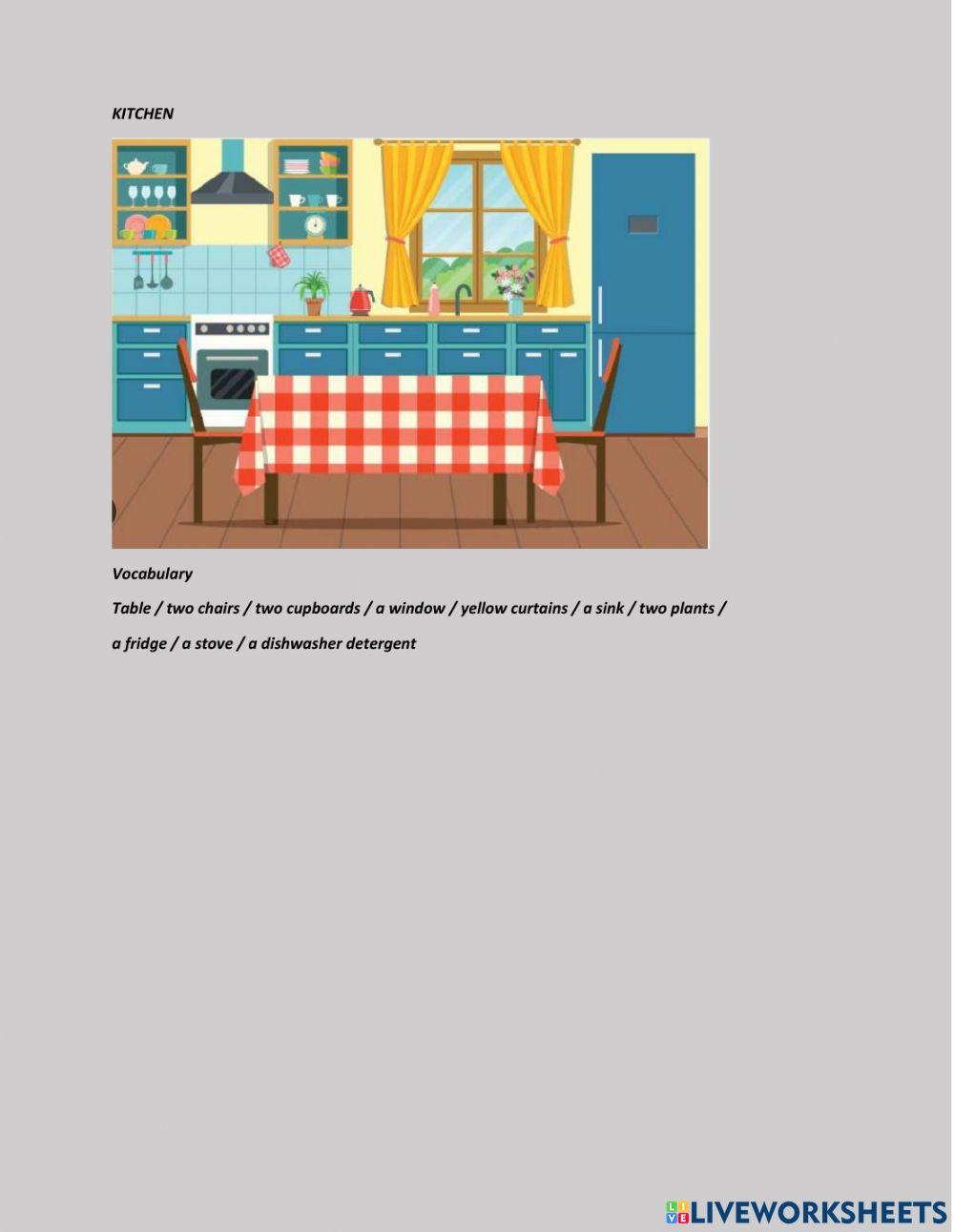 There is and there are parts of the house