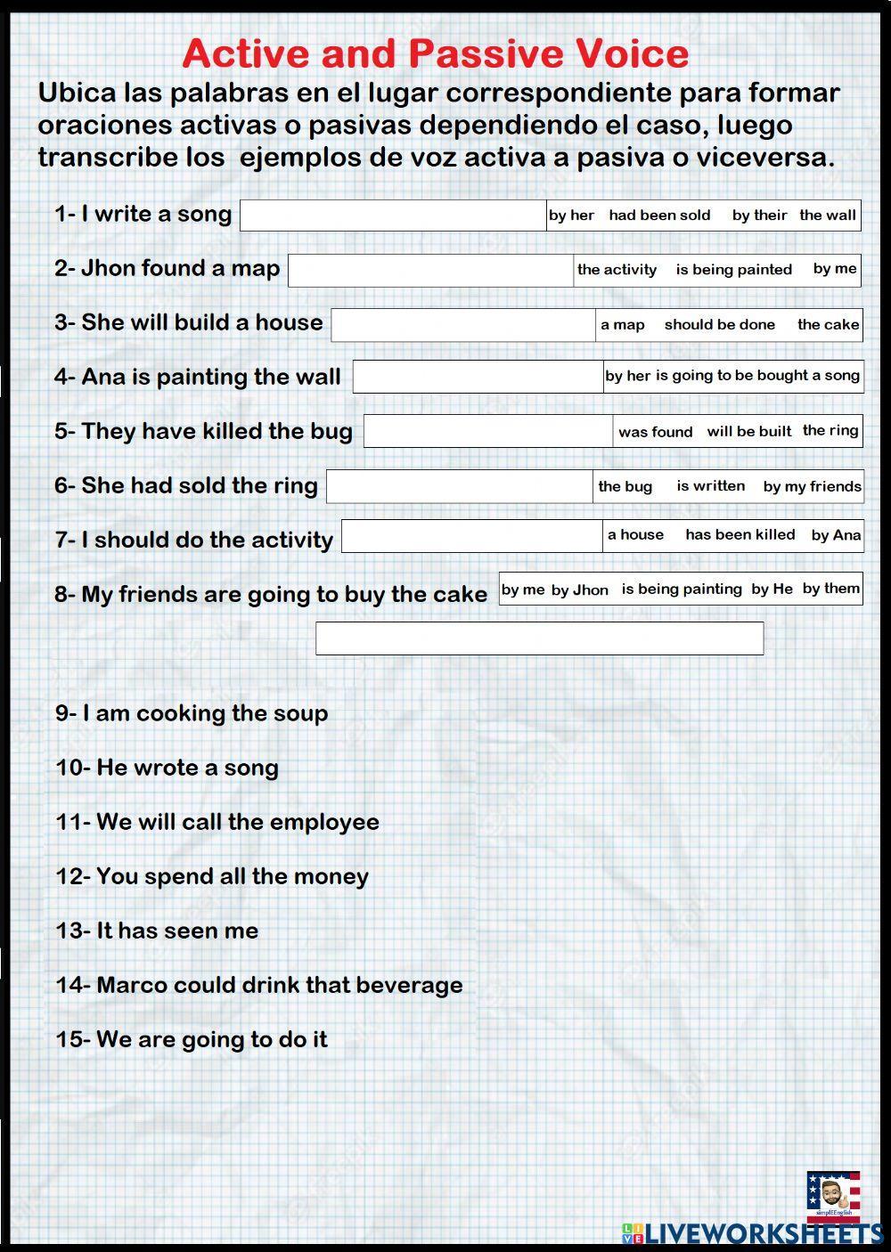 Active and Passive Voice