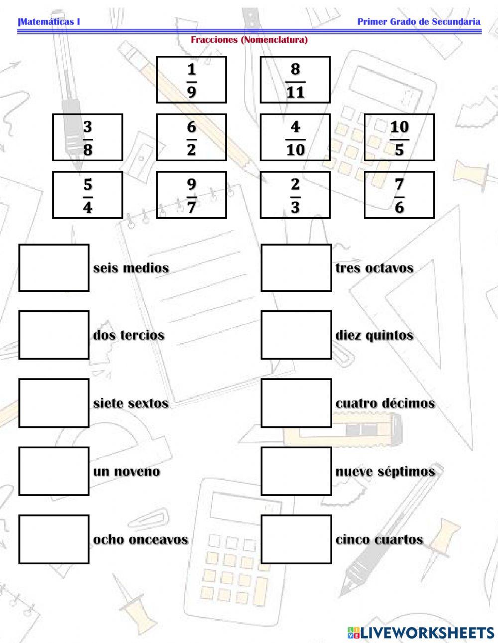 ESG127M1 - Fracciones Nomenclatura -