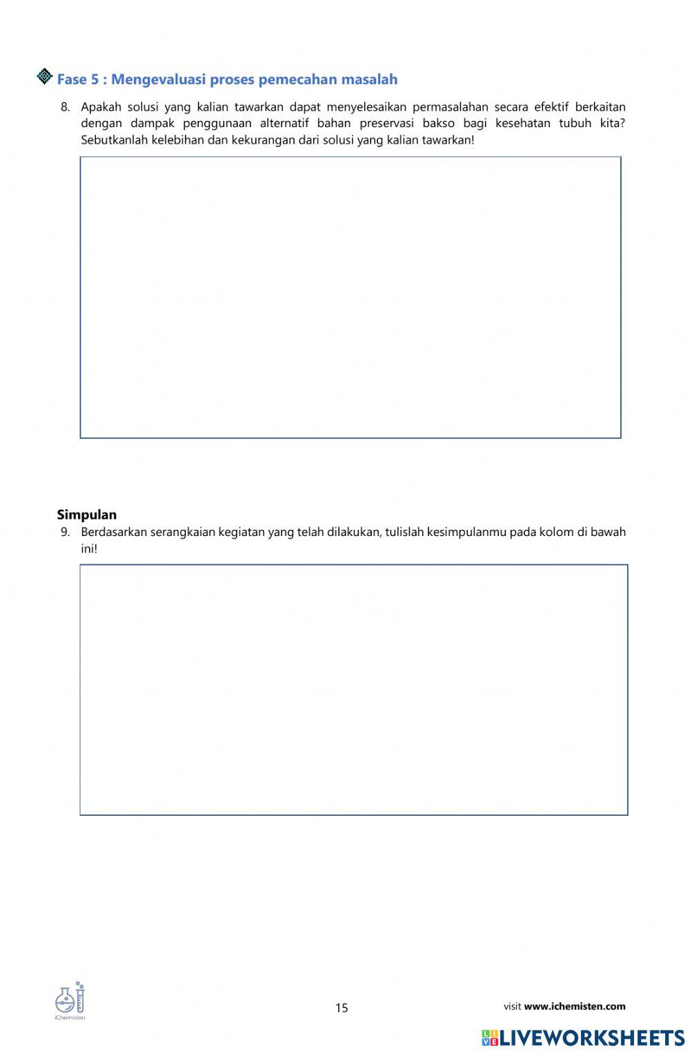 LKPD PBL Aldehida Keton (Investigasi Formalin) Tendika 2022