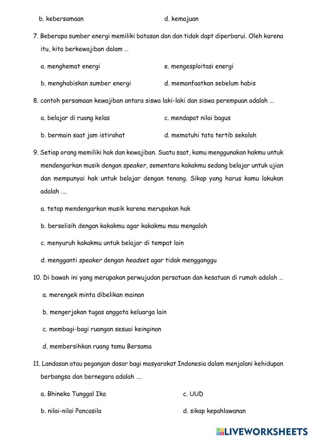 P4 PKN evaluation 2 Semester 1