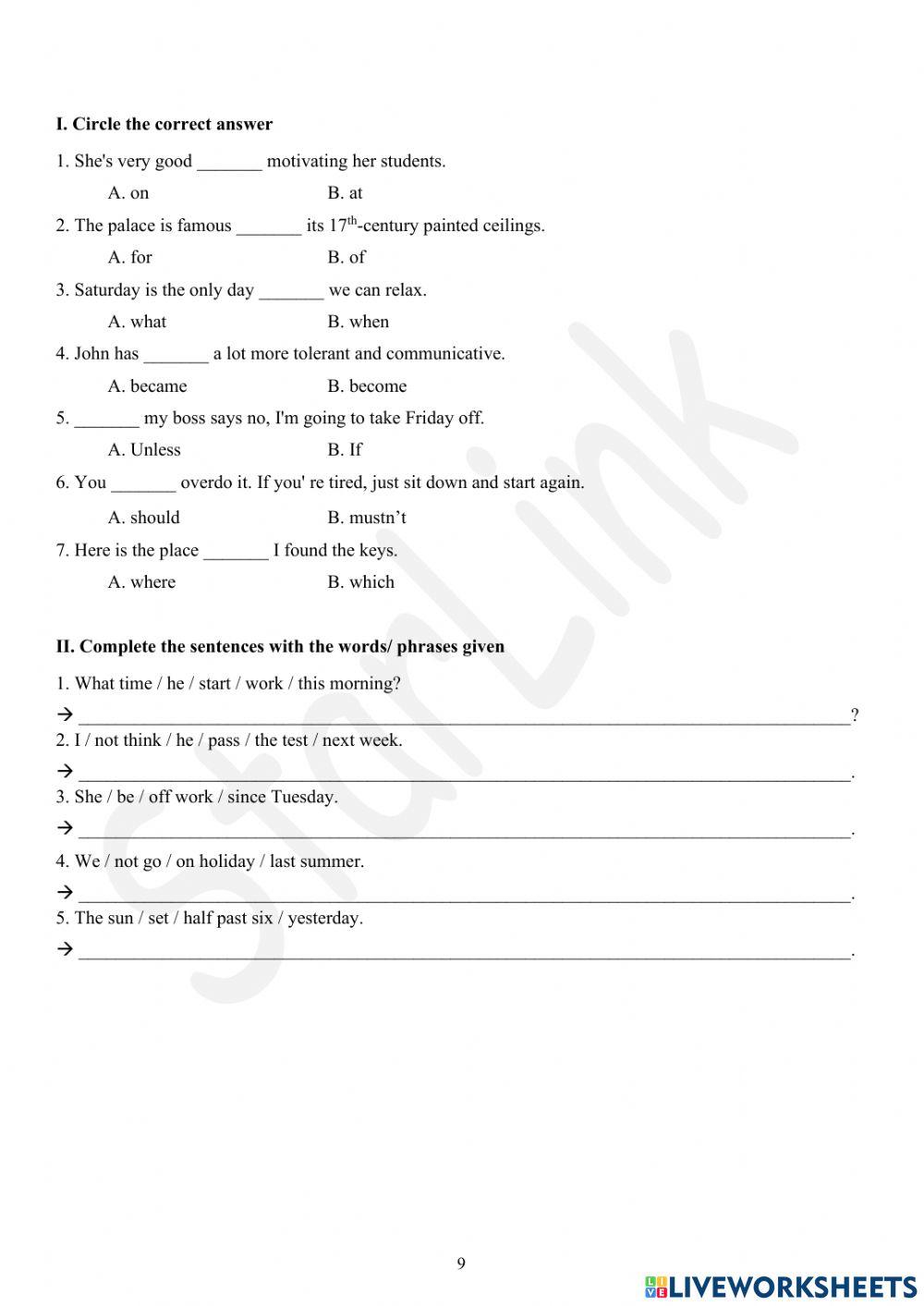 Viet Teacher-S6-WEEK 17-U1234-GRAMMAR REVISION