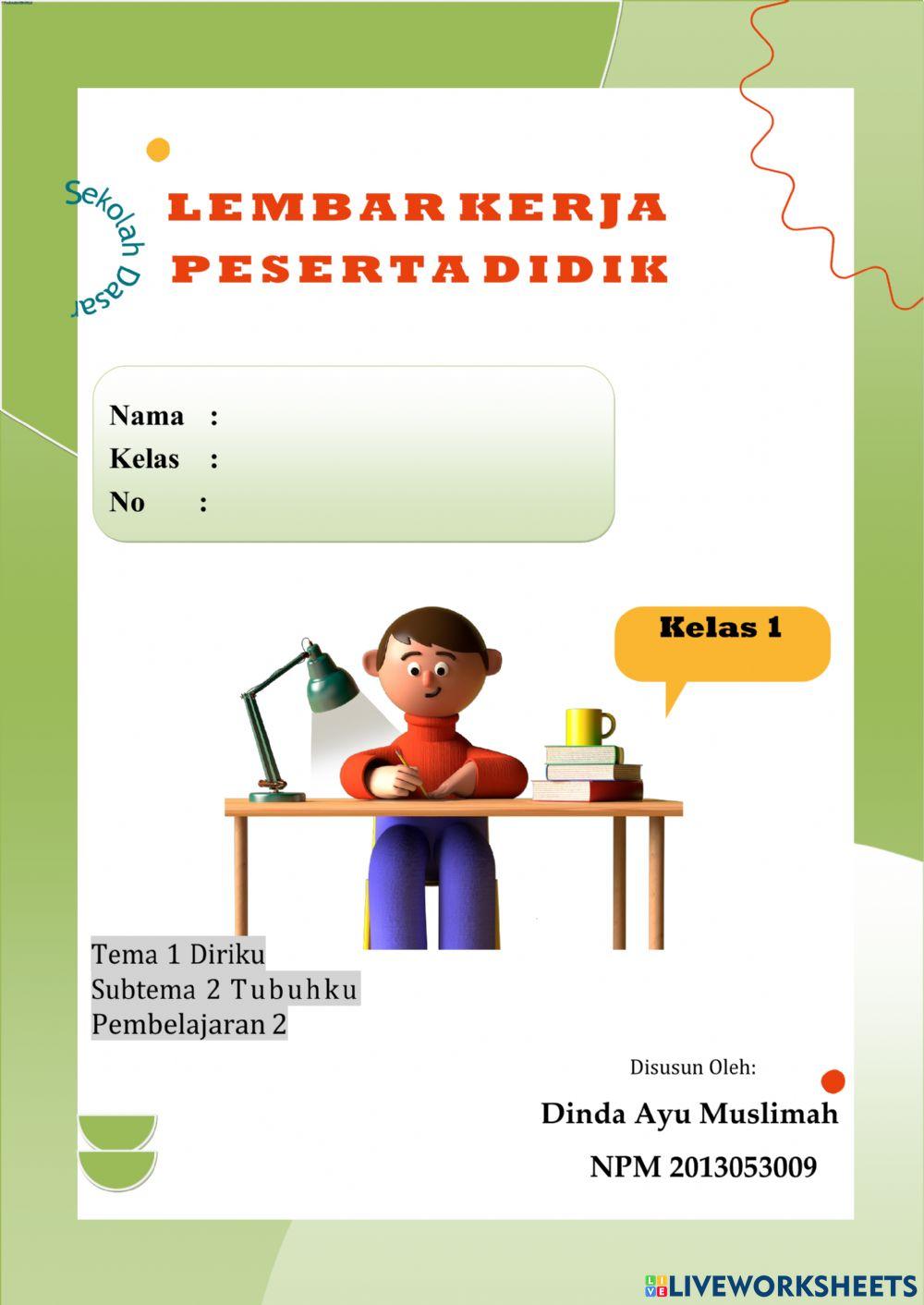 Bahan Ajar LKPD Tema 1 Subtema 2 Kelas 1 SD