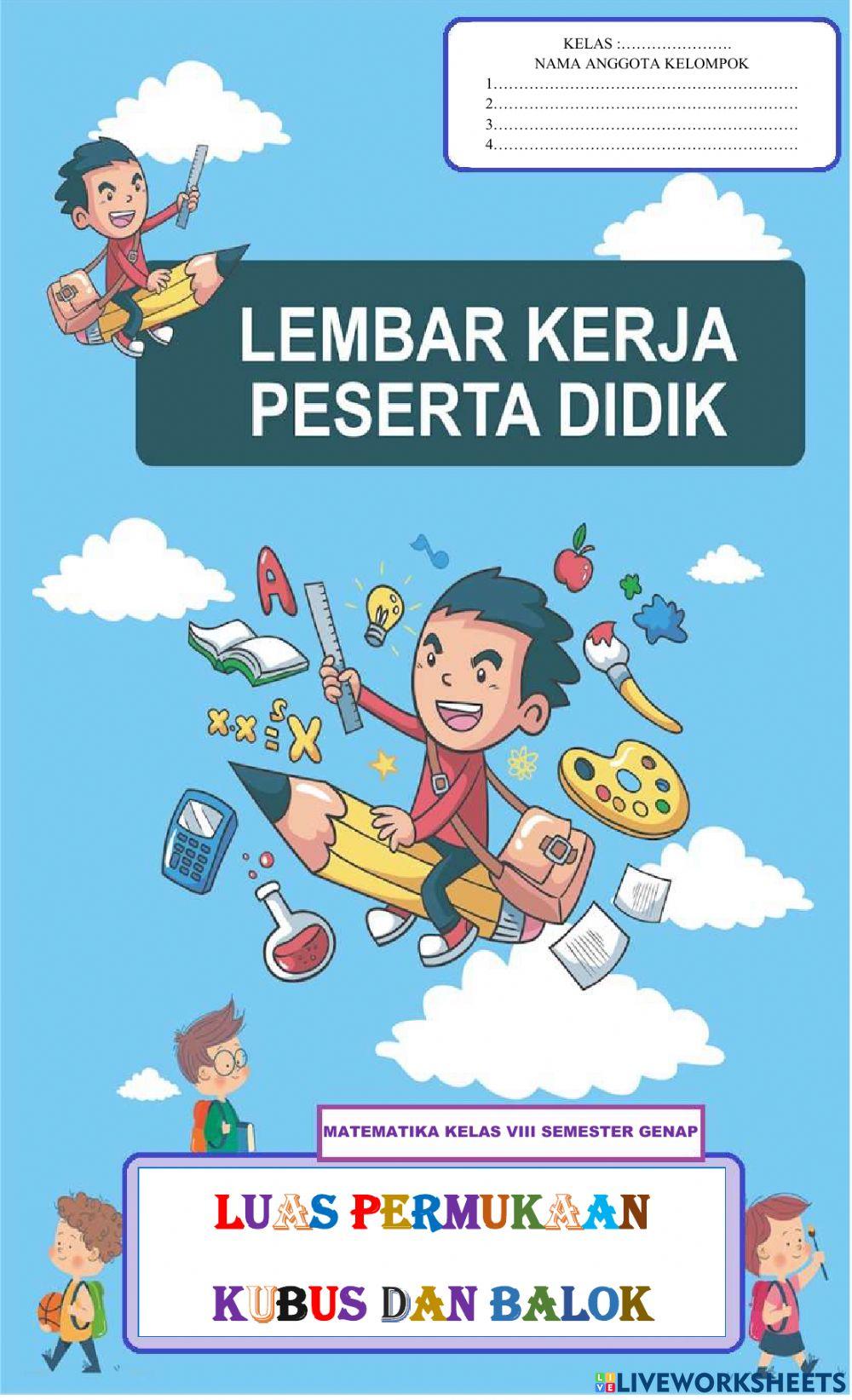 Membuat projek yang berkitan dengan luas permukaan kubus dan balok