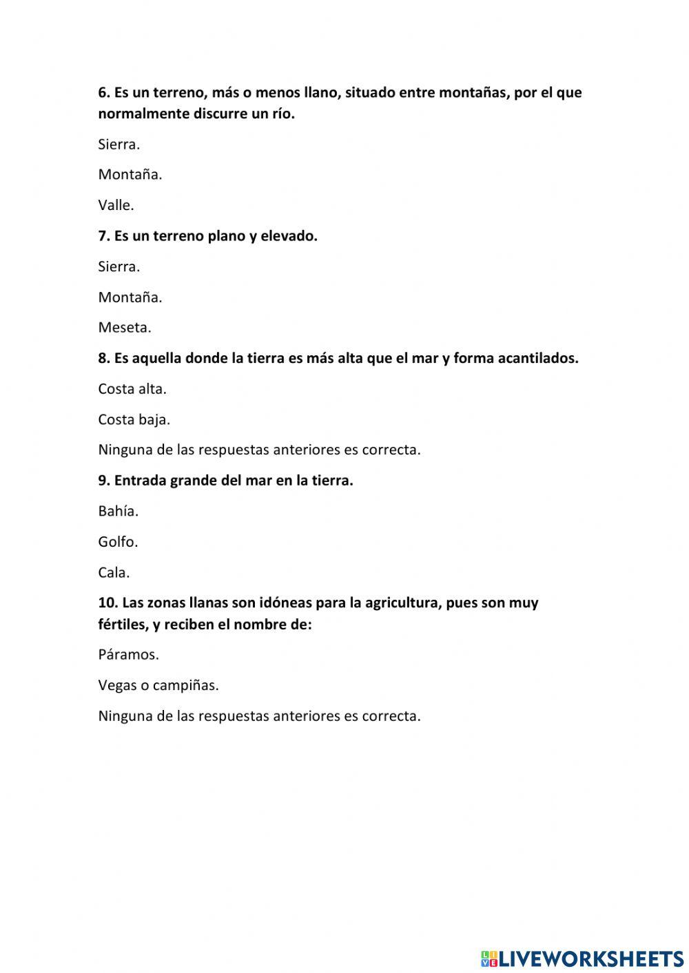 Las rocas y el paisaje