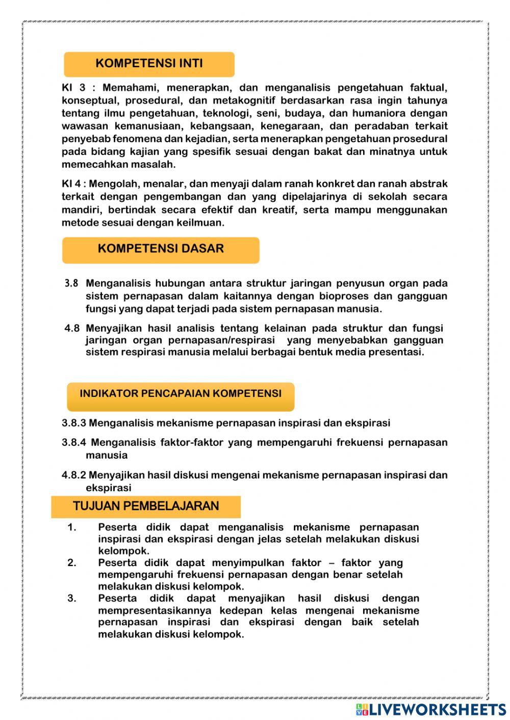 Mekanisme pernapasan manusia