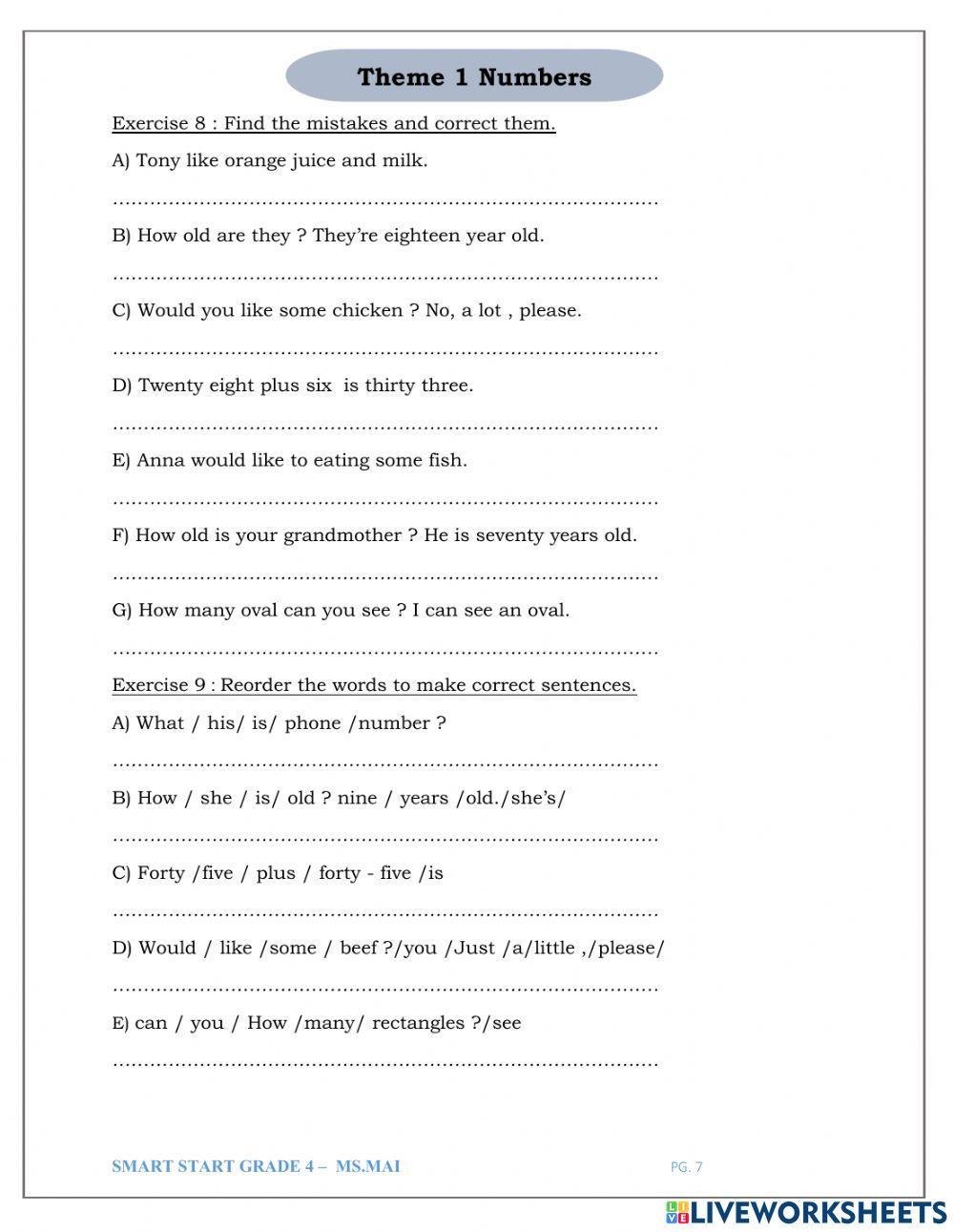 Smart start grade 4 theme 1