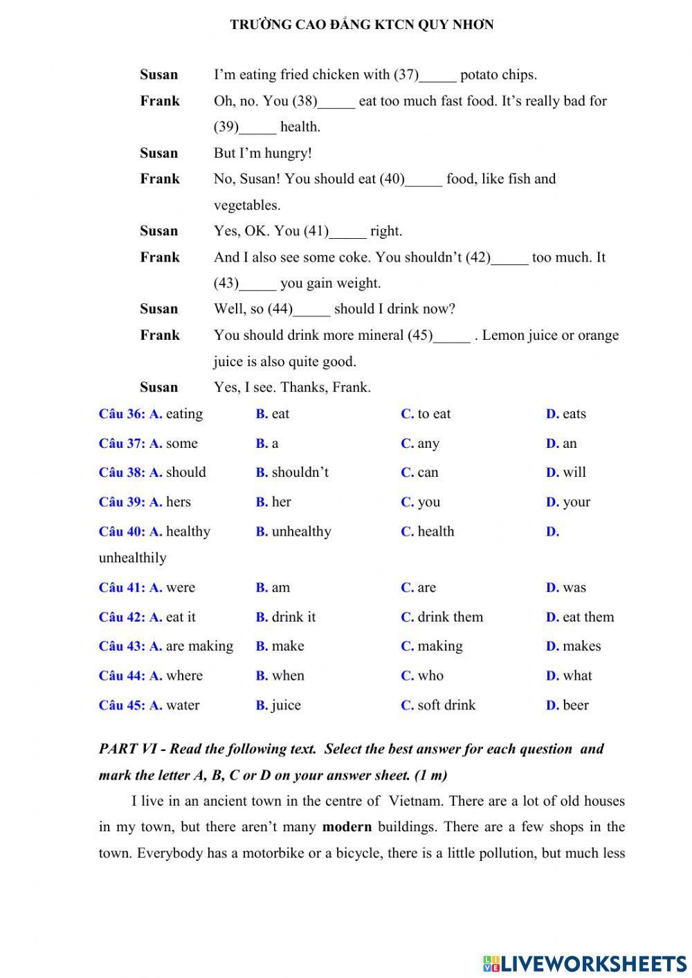 Cdk test 4- cdktcn quy nhon