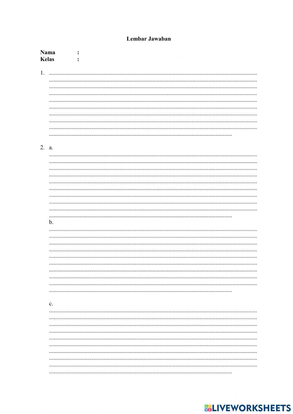 Pretest dan Postest Pencemaran Lingkungan