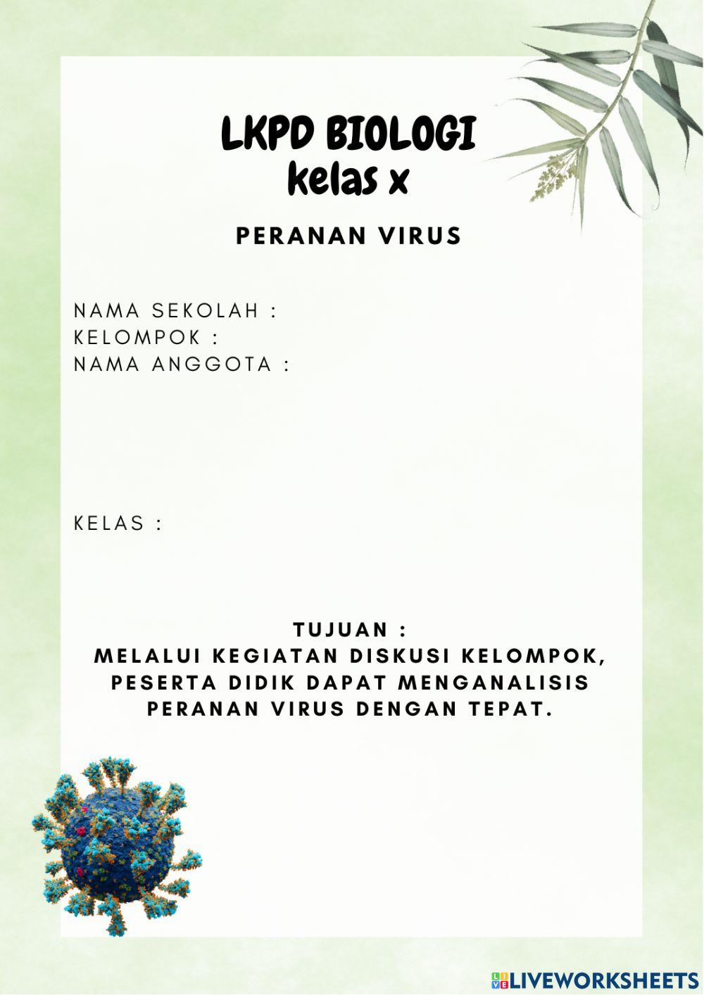 LKPD Peran Virus kelas X