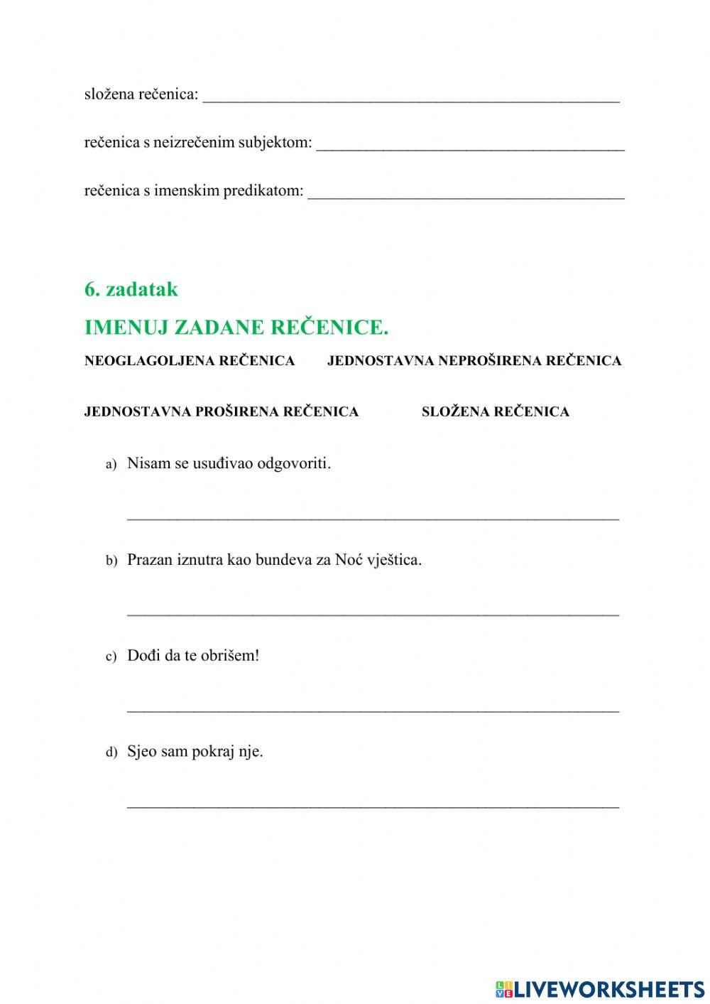 Rečenice po sastavu