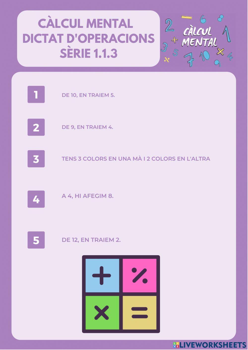 Càlcul mental 1.1.3