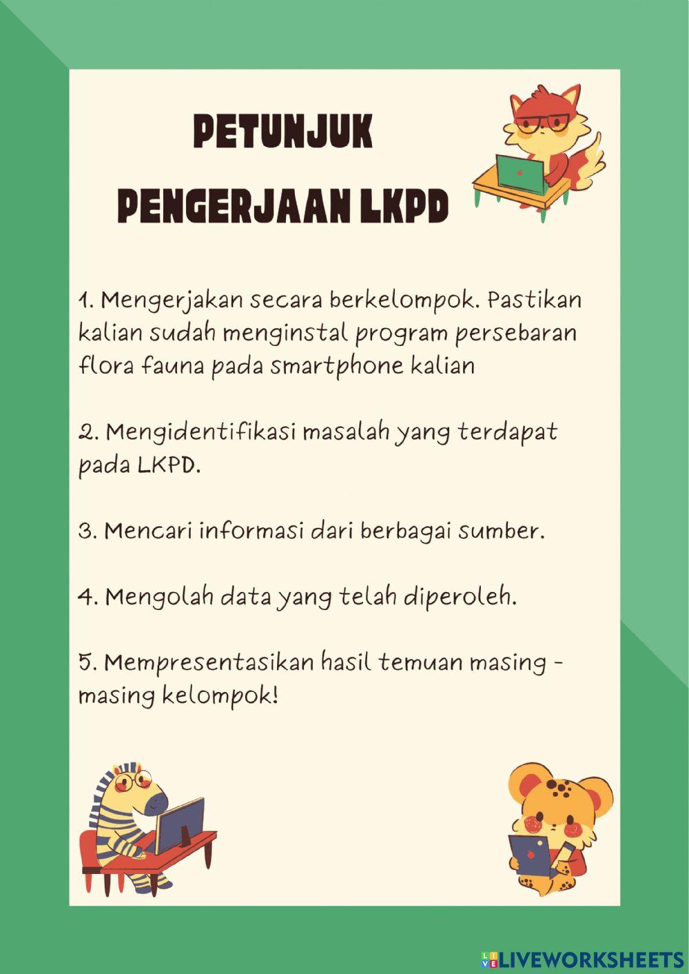 LKPD Sebaran flora fauna Indonesia