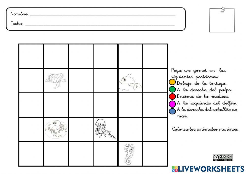 Posiciones espaciales