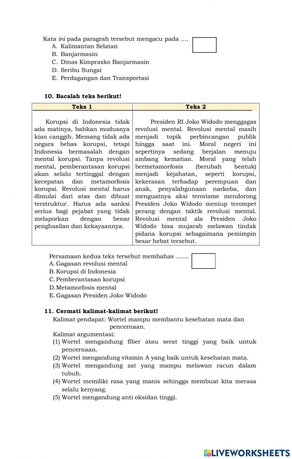 Ujuan semester ganjil