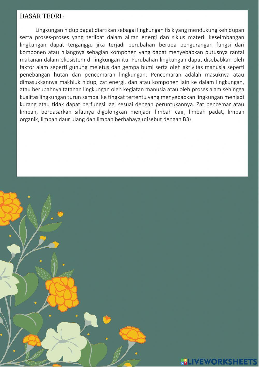 Lkpd perubahan lingkungan