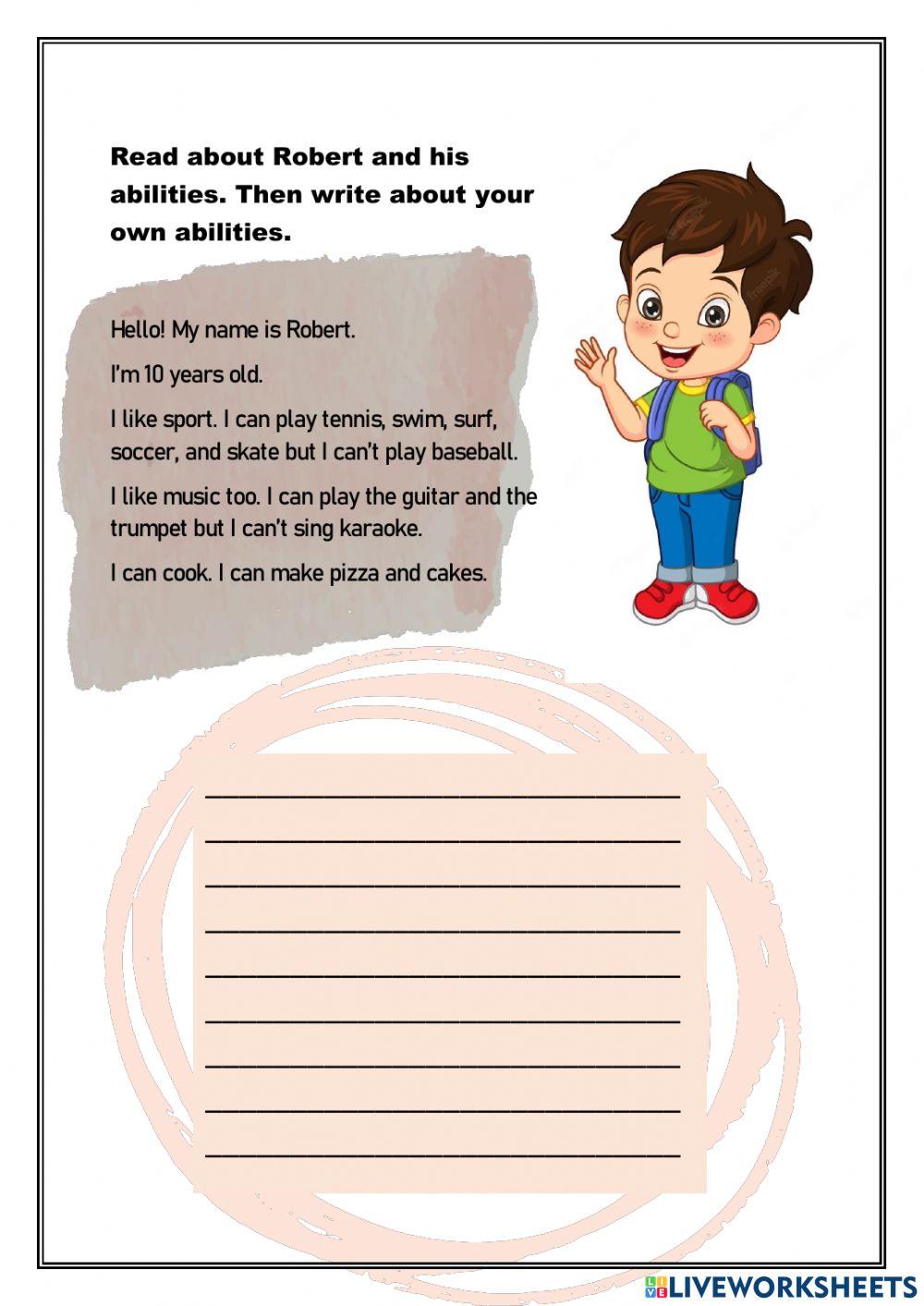 Talking about abilities