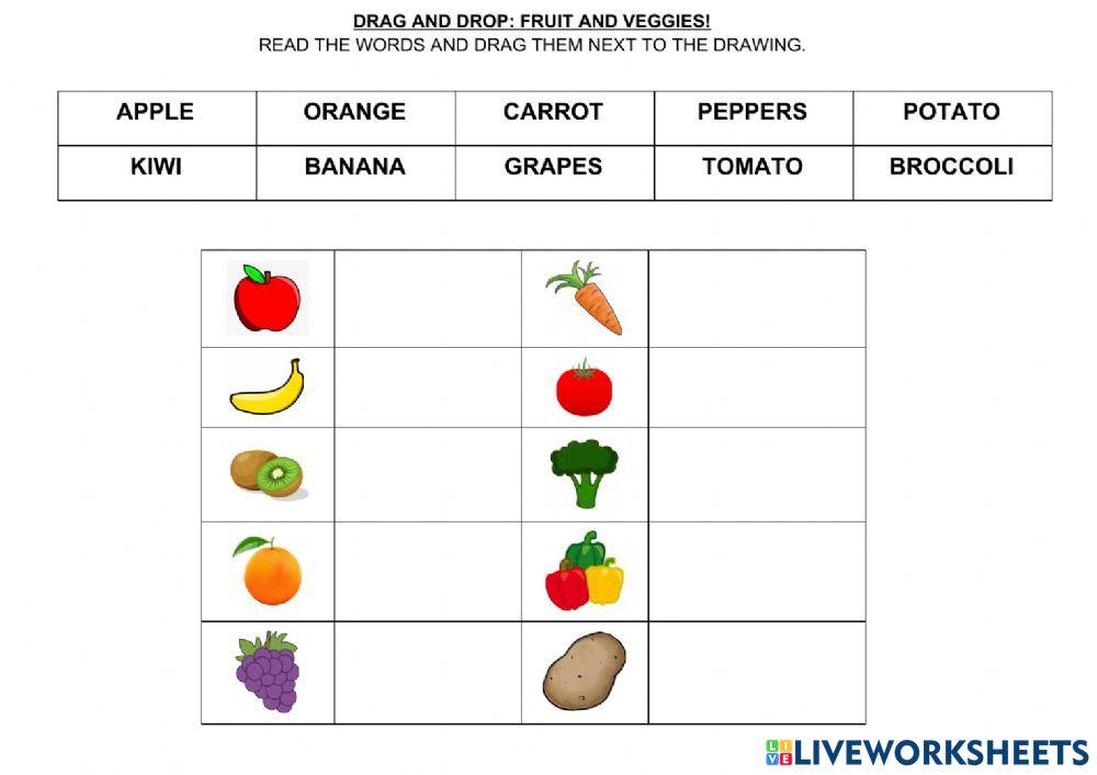 Drag &drop activity | Live Worksheets