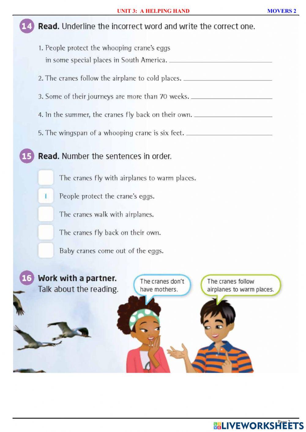 Movers 2 - U3 - Reading Text