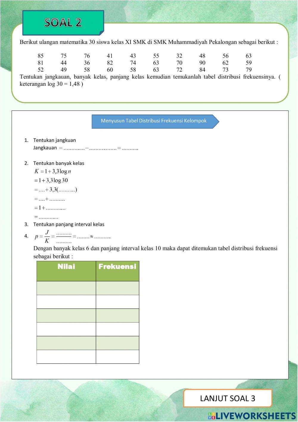 Soal evaluasi aksi 1