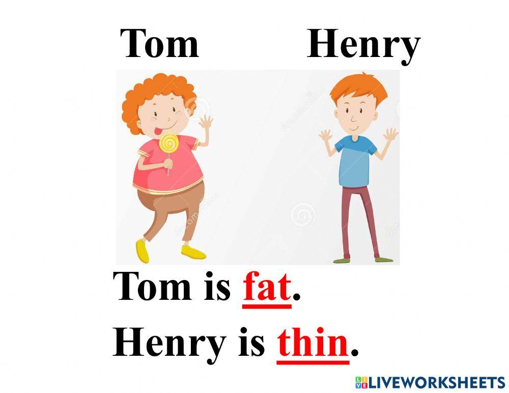 Adjectives for grade 1,2