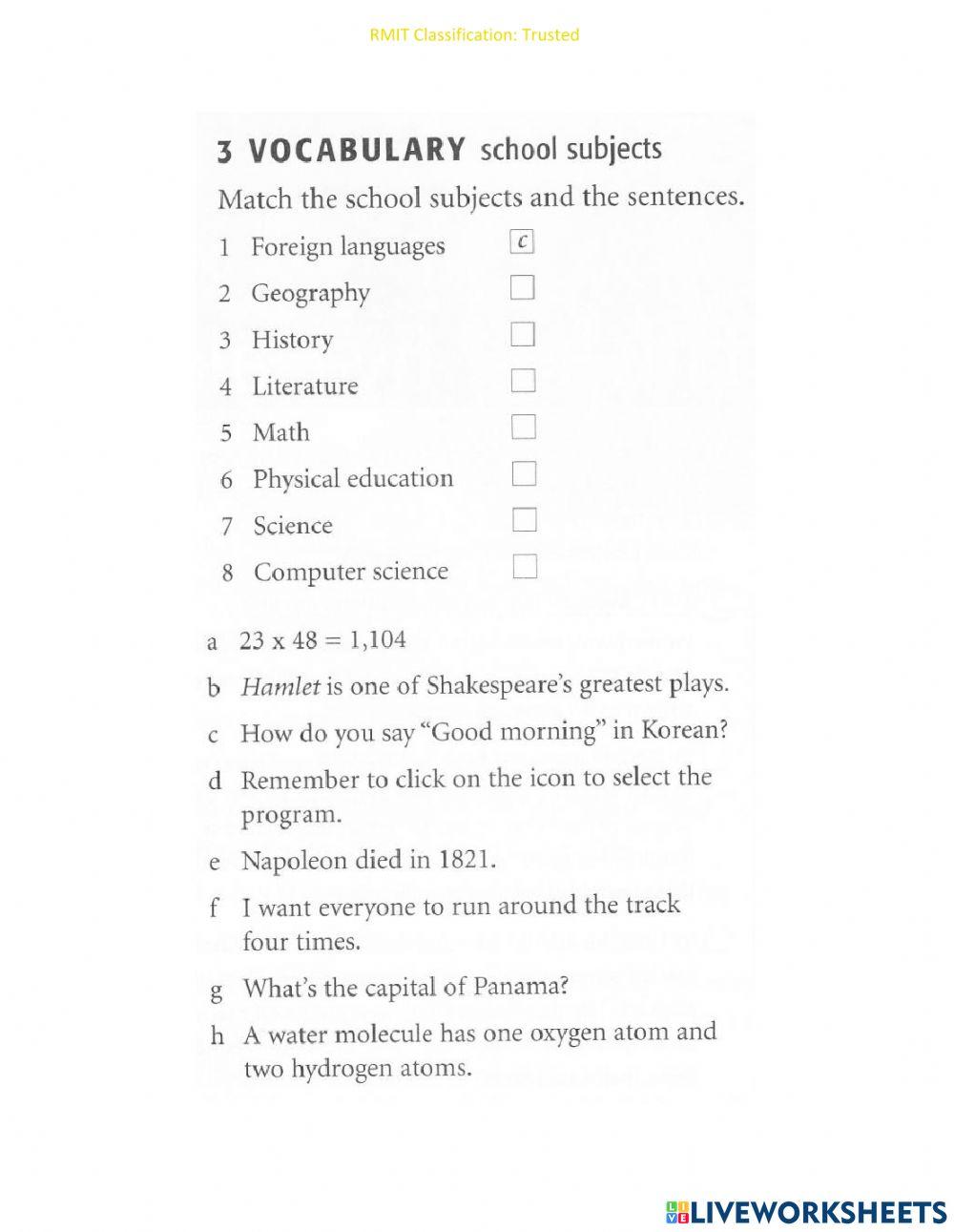 7C Pre intermediate worksheet | Live Worksheets