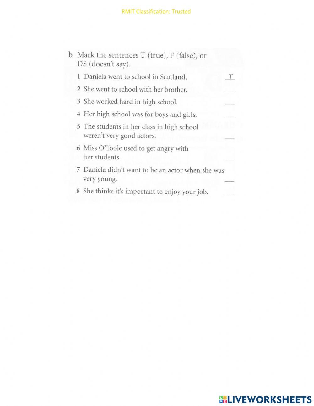 7C Pre intermediate worksheet | Live Worksheets