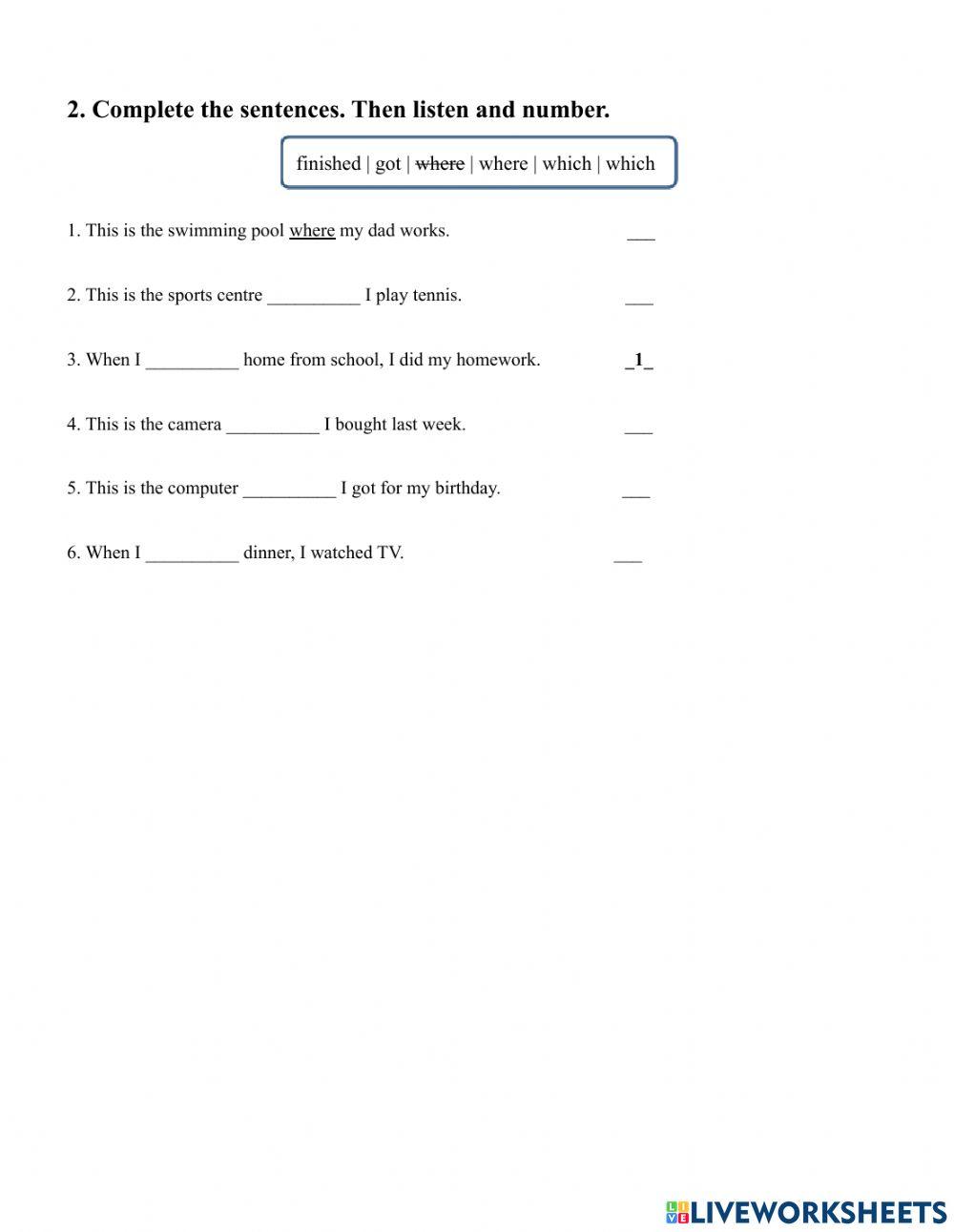 PU3 Review Unit 1-3 Listening