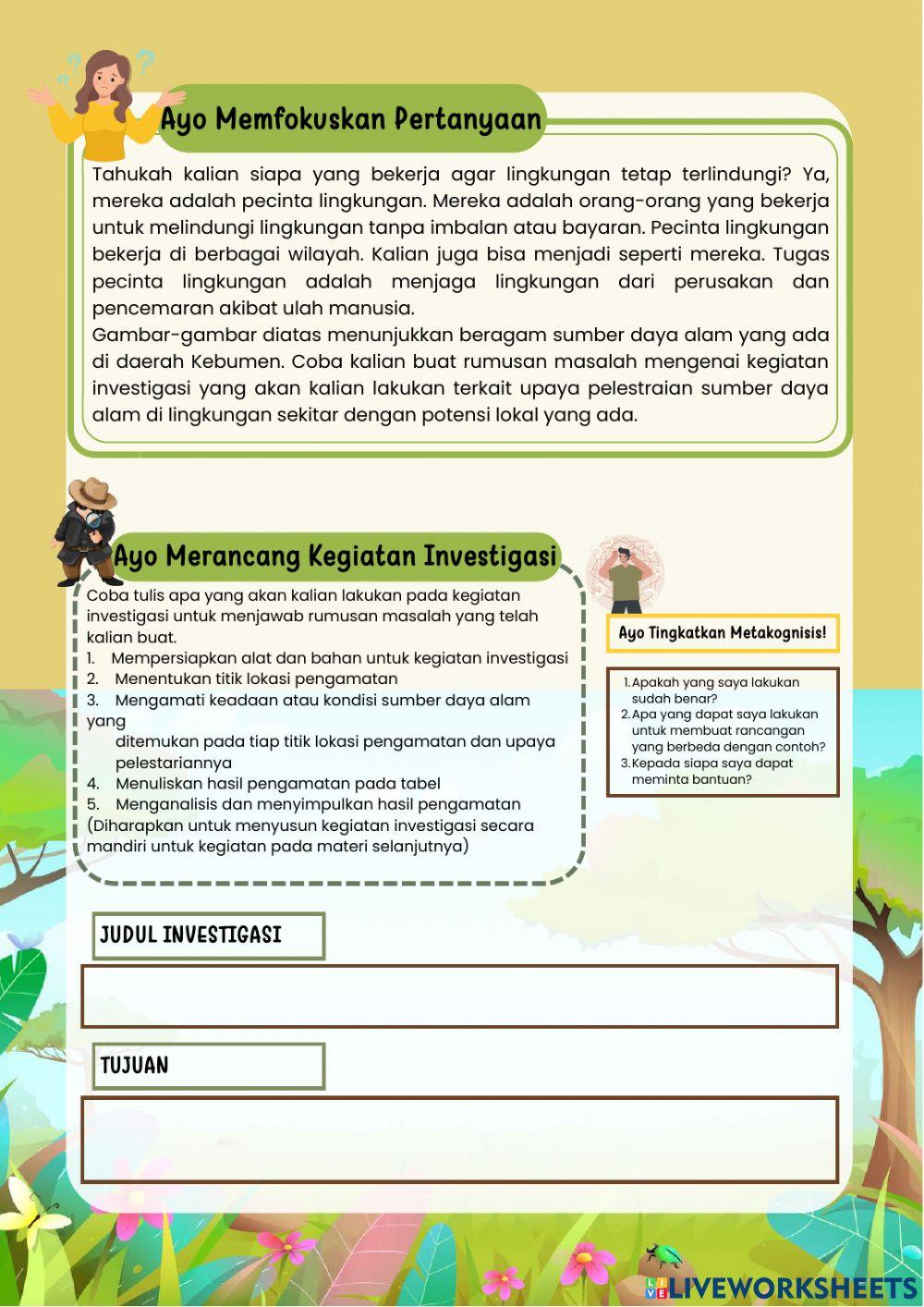 LKPD Kelas 4 Tema 4 Berbagai Pekerjaan Subtema 1 Pembelajaran 3