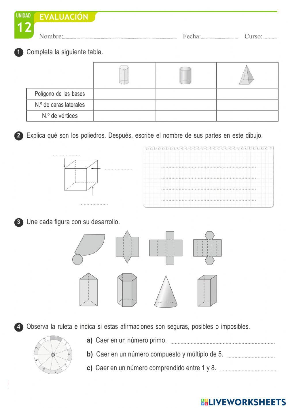Prueba Tema 12 Mates