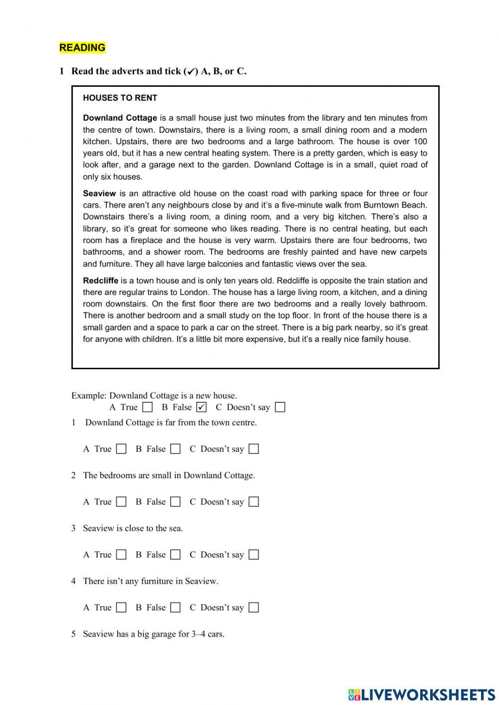 Elementary test unit 8 and 9